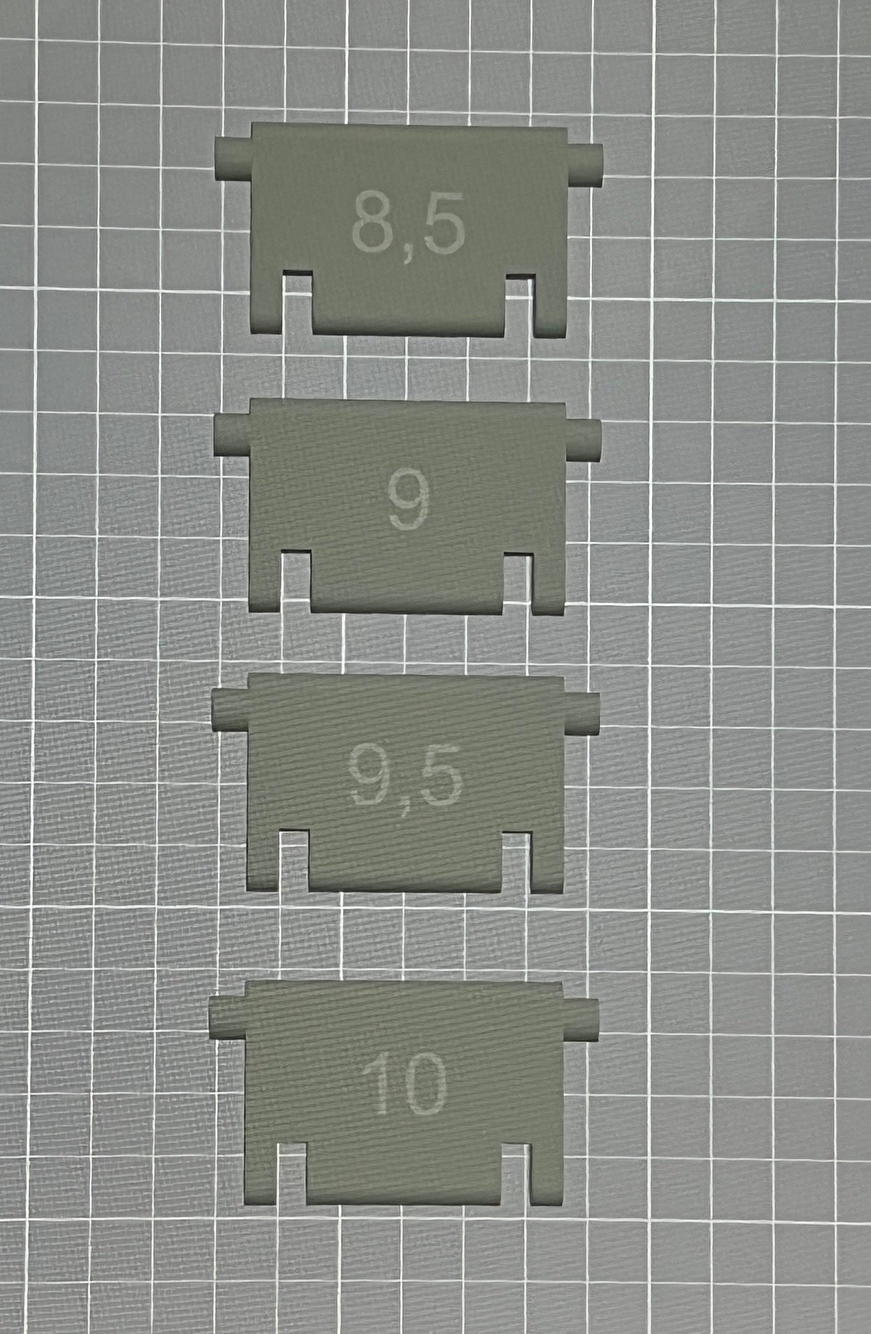 Reduzierplatten Powermatic 3 Plus Sonderanfertigung (8,5-10)